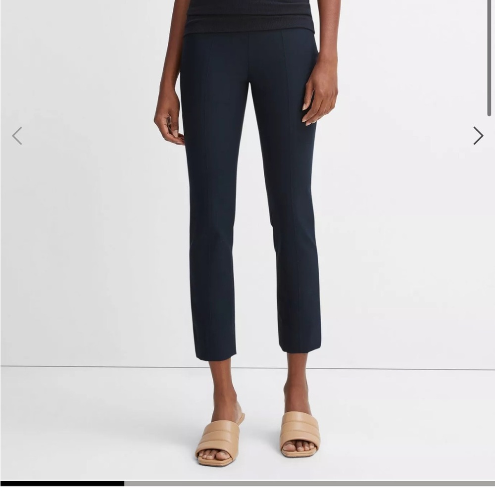 • Vince • Stitch Front Seam Ponte Legging Black